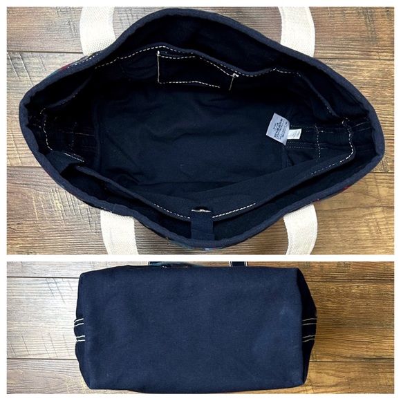 Lands End Canvas Open Tote Bag & Wristlet - Picture 5 of 16